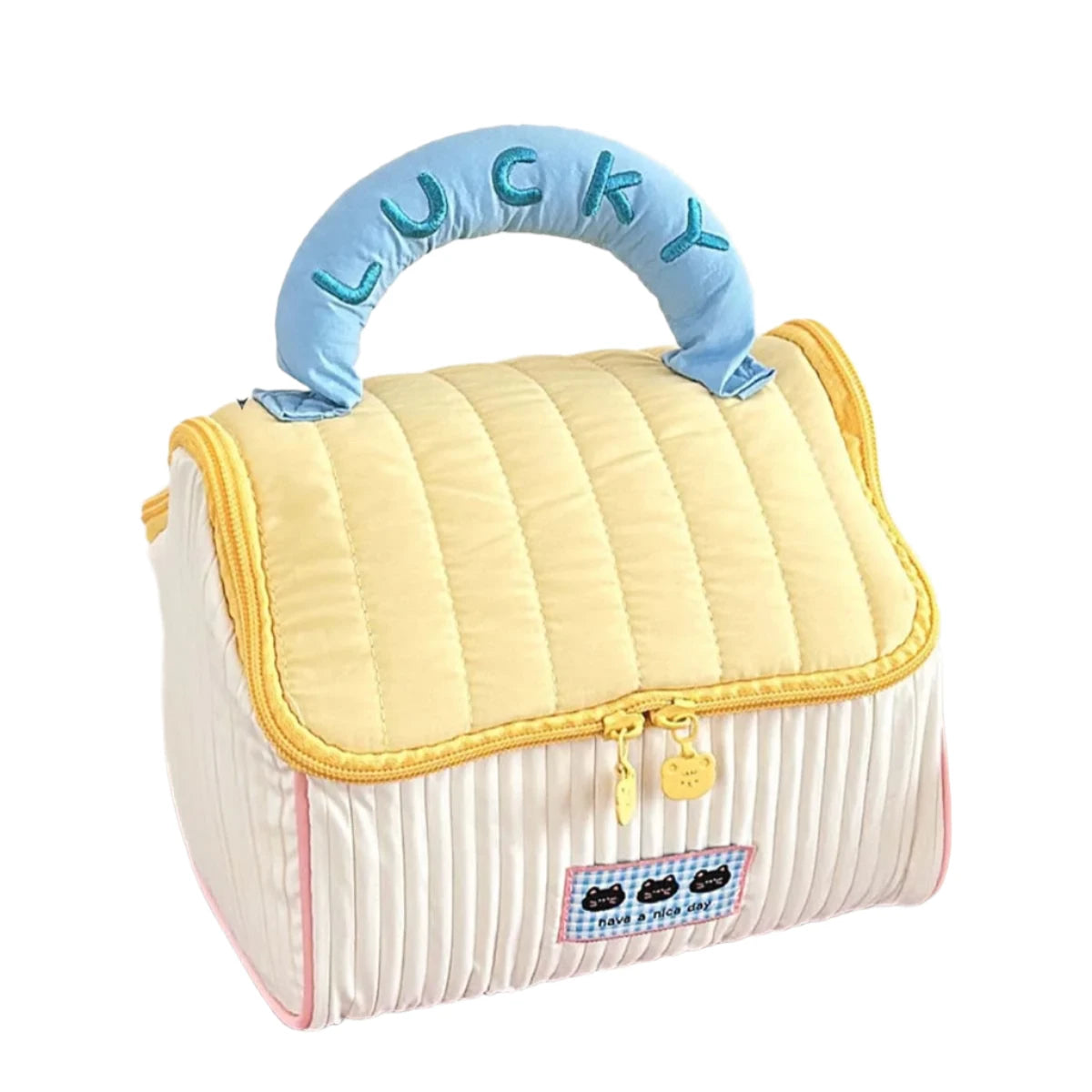 Diane | Lucky Charm Quilted Cosmetic Makeup Bag