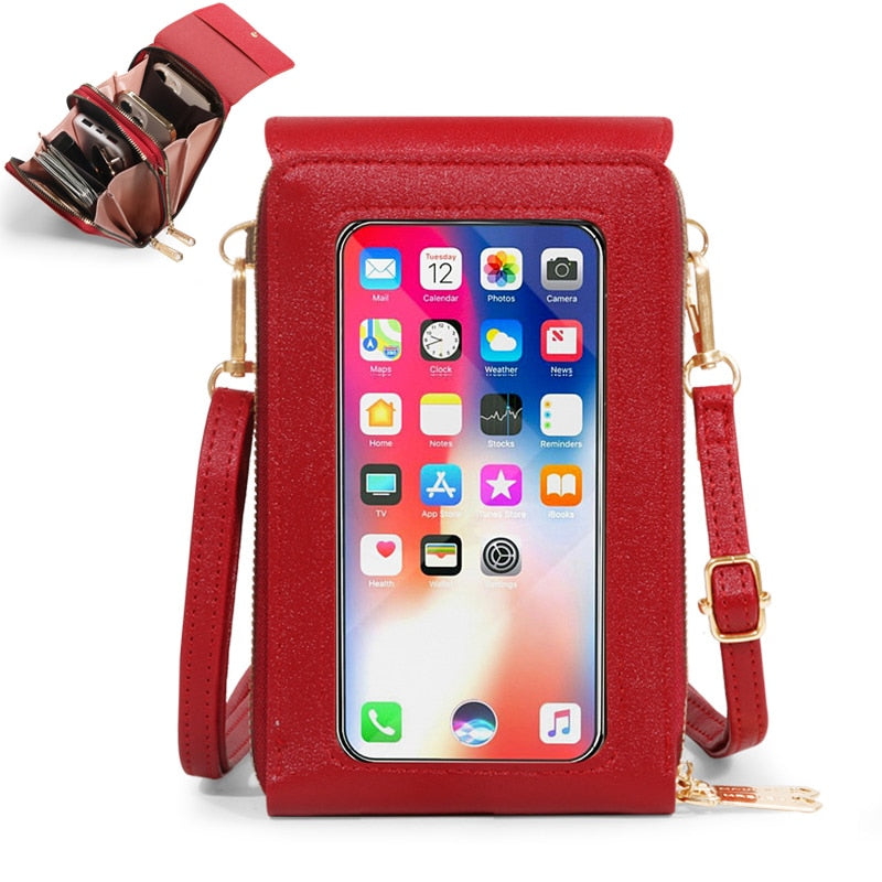 Sophia | Clear Touch Crossbody Phone Bag