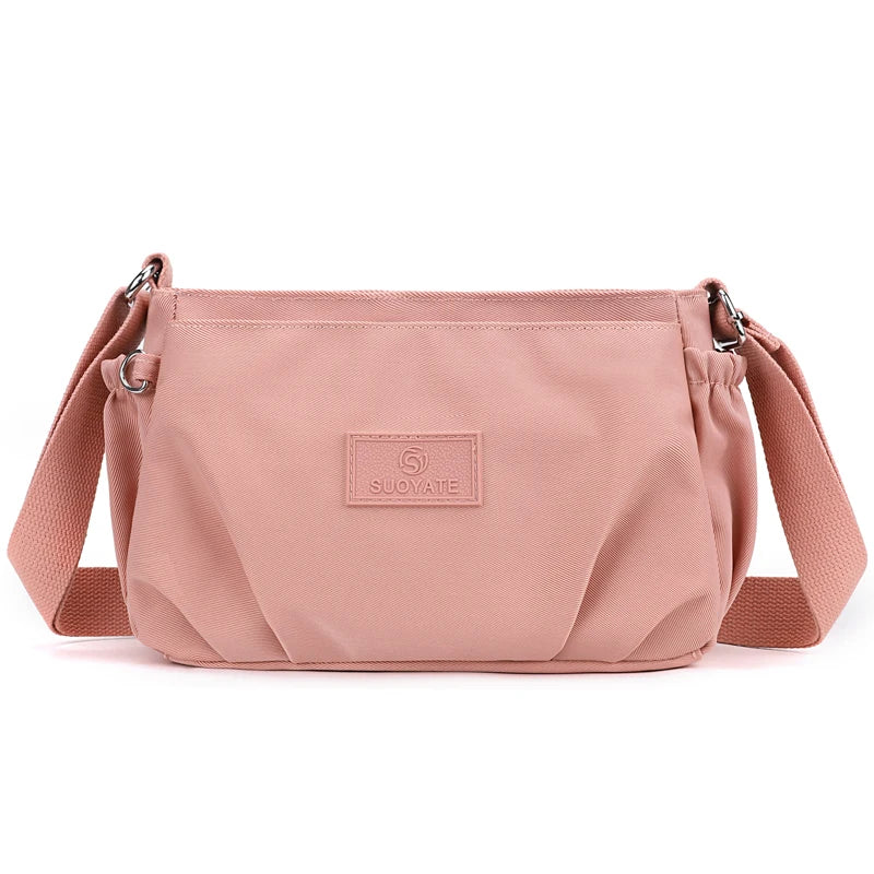 Ava | Nylon Multi-Pocket Crossbody Messenger Bag