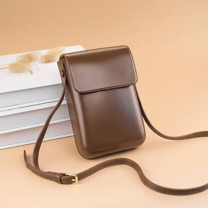 Emma | Minimalist PU Leather Small Crossbody Purse Handbag