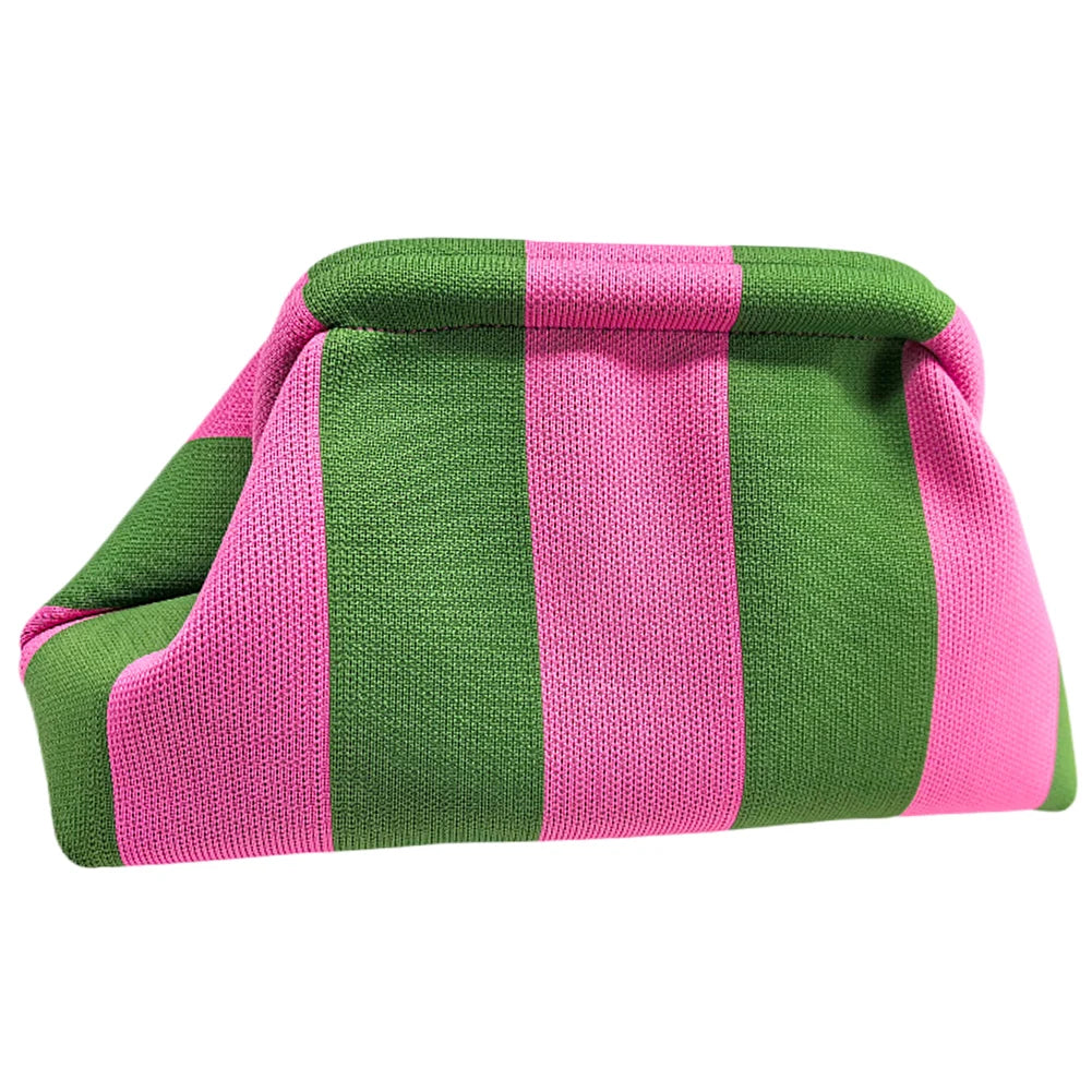 Lila | Striped Summer Makeup Cosmetic Clutch Bag