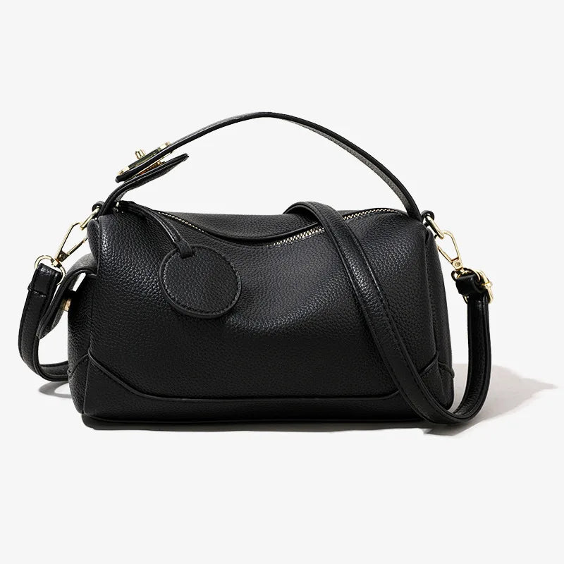 Ava | Women's Classic Boston Leather Crossbody Handbag