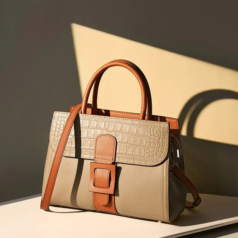 Ella | Elegant Crocodile Pattern Crossbody Handbag