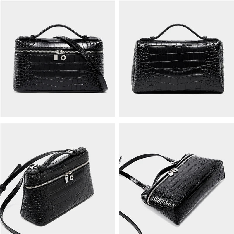 Elle | Women's Leather Top-Handle Crossbody Sling Handbag