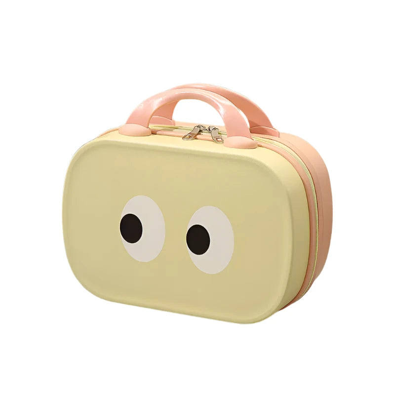 Adeline | Cartoon Eyes Vintage Cosmetic Makeup Toiletry Bag Organiser