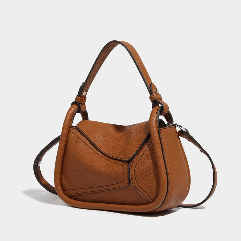 Leah | Geometric PU Leather Crossbody Sling Handbag