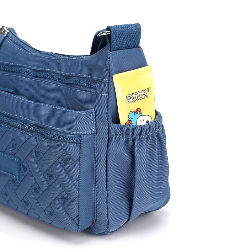 Mia | Women's Waterproof Nylon Multi-Pocket Crossbody Messenger Bag