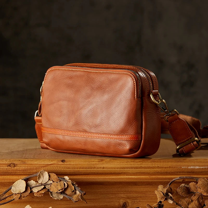 Noah | Retro Genuine Leather Crossbody Sling Bag