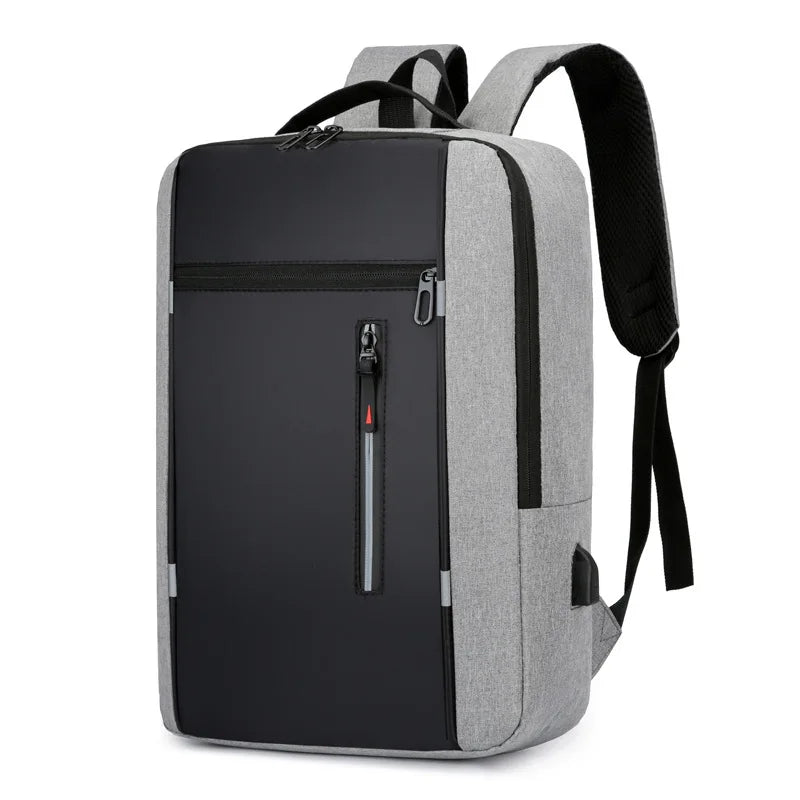 Parker | Lightweight Nylon Large Travel Rucksack Laptop Backpack with USB Charging Port