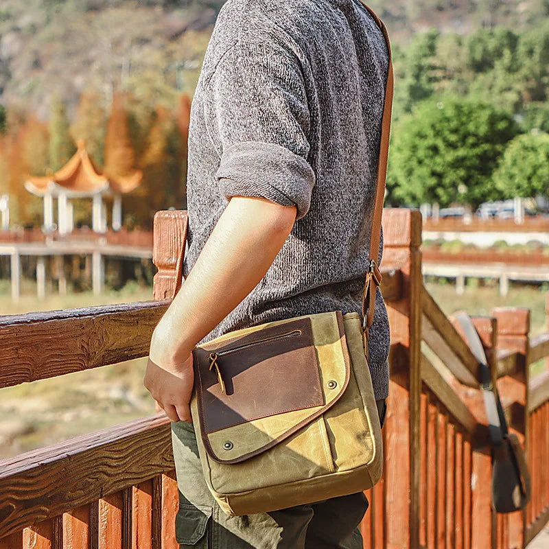 Sebastian | Vintage Canvas Men's Crossbody Messenger Bag