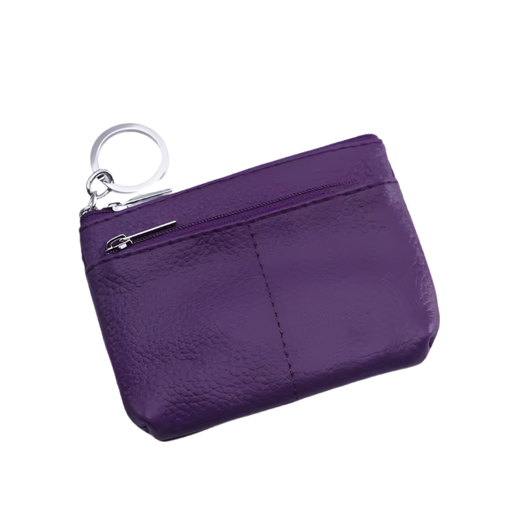 Olivia | Compact Genuine Leather Travel Pouch Wallet with Key Holder