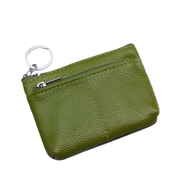 Olivia | Compact Genuine Leather Travel Pouch Wallet with Key Holder