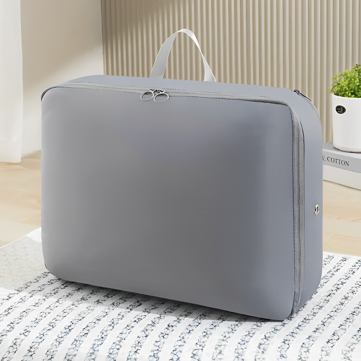 Amelia | Ultra Space-Saving Compression Packing Cube for Travel and Bedding Storage