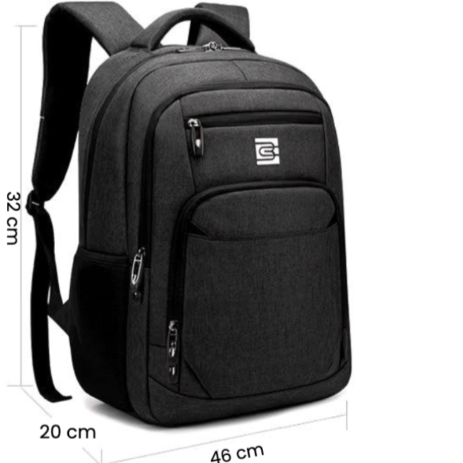 Alex | Slim Business Laptop Travel Hiking Backpack with USB Port