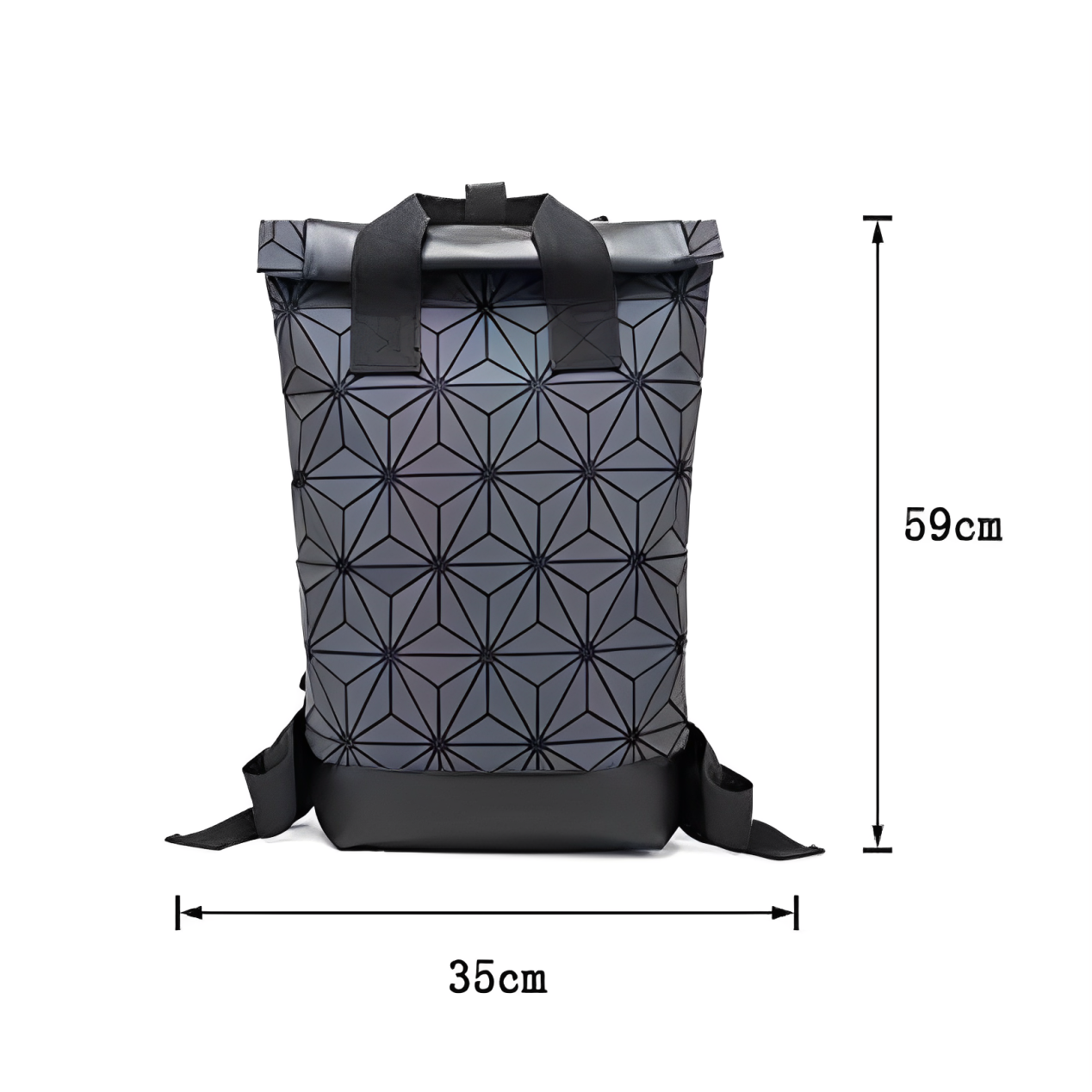 Sophie | Luminous Geometric Large Travel Hiking Laptop Backpack