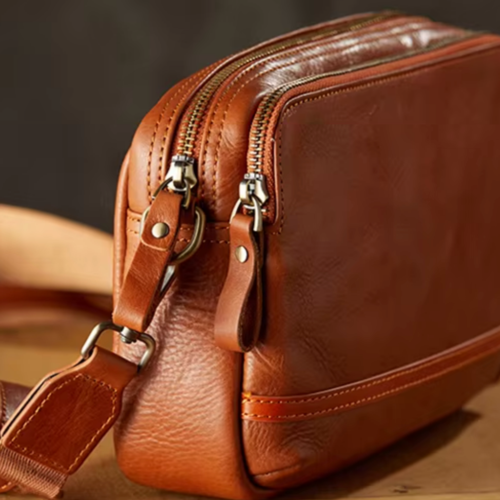 Noah | Retro Genuine Leather Crossbody Sling Bag