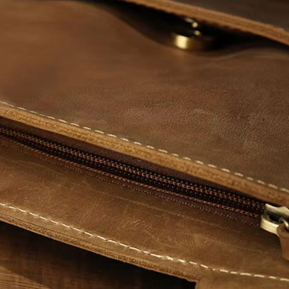 Liam | Vintage Leather Crossbody Sling Travel Bag