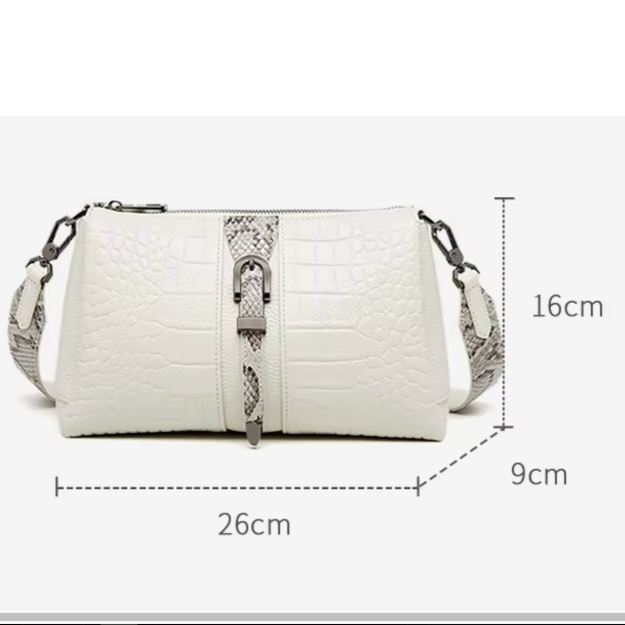 Delilah | Chic Crocodile Pattern Crossbody Sling Bag