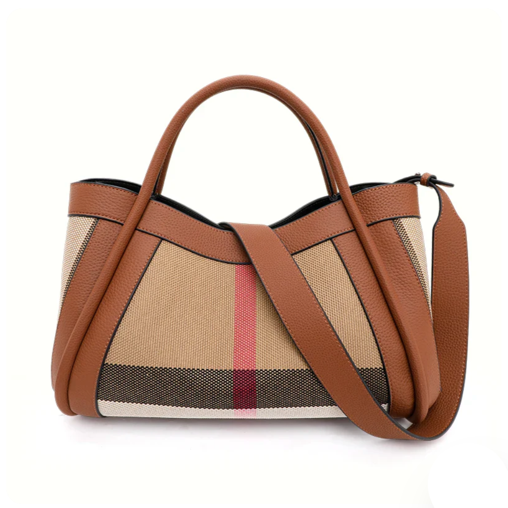 Emma | Women's Leather Patchwork Large Crossbody Handbag