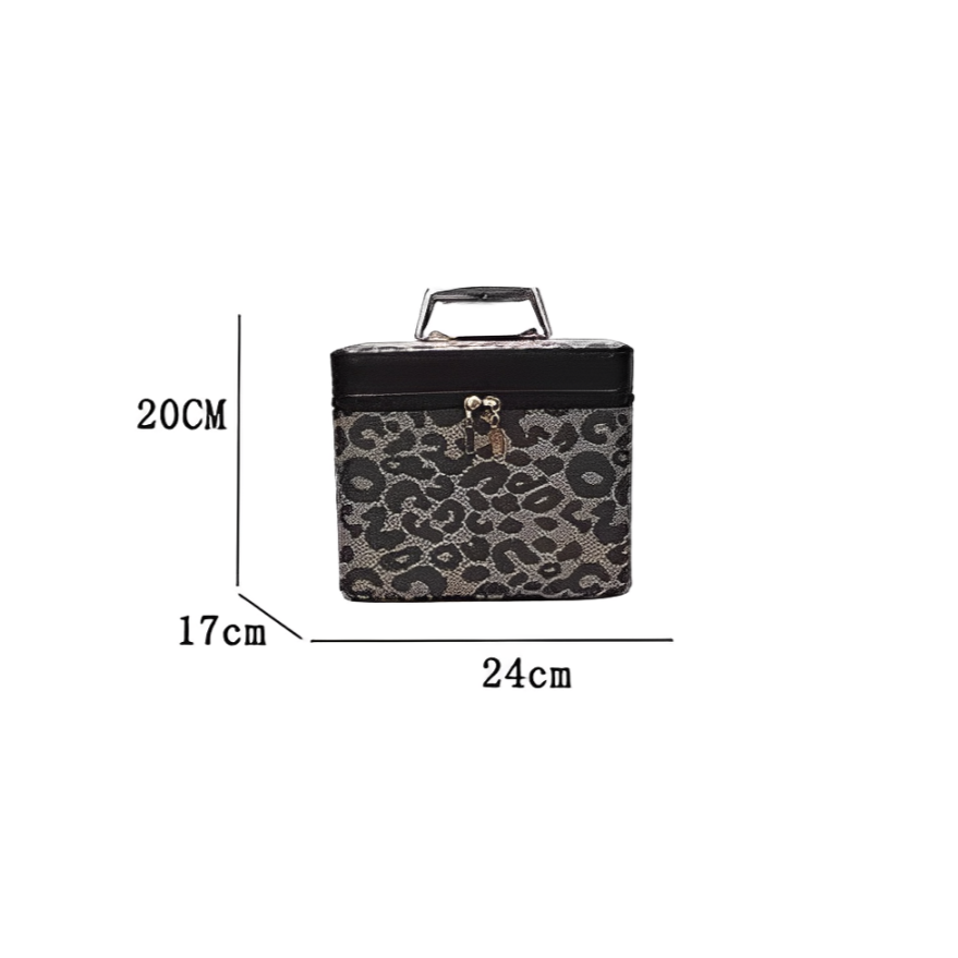 Ella | Women's Leopard Print Travel Cosmetic Bag Organiser