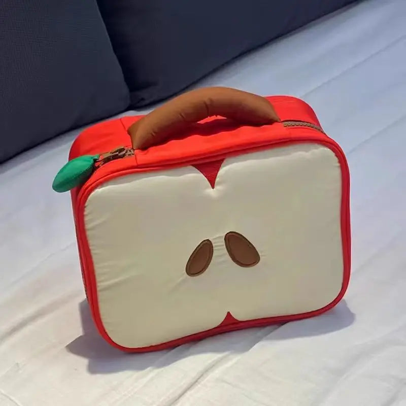 Jade | Apple Fruit-Shaped Cosmetic Makeup Toiletry Travel Bag