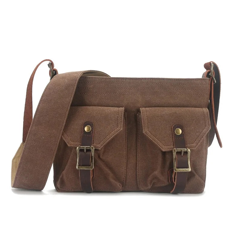 Oliver | Vintage Canvas Crossbody Messenger Bag