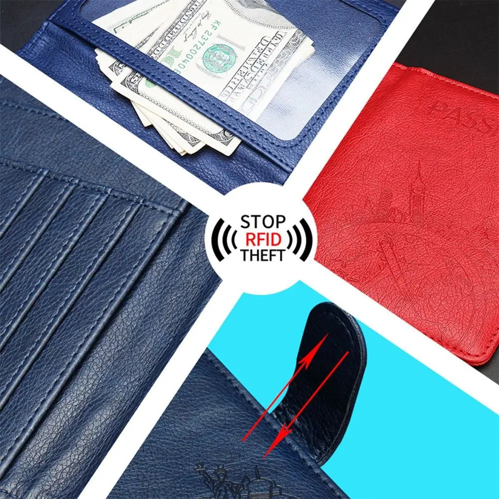 Emma | RFID Leather Passport Holder Travel Wallet