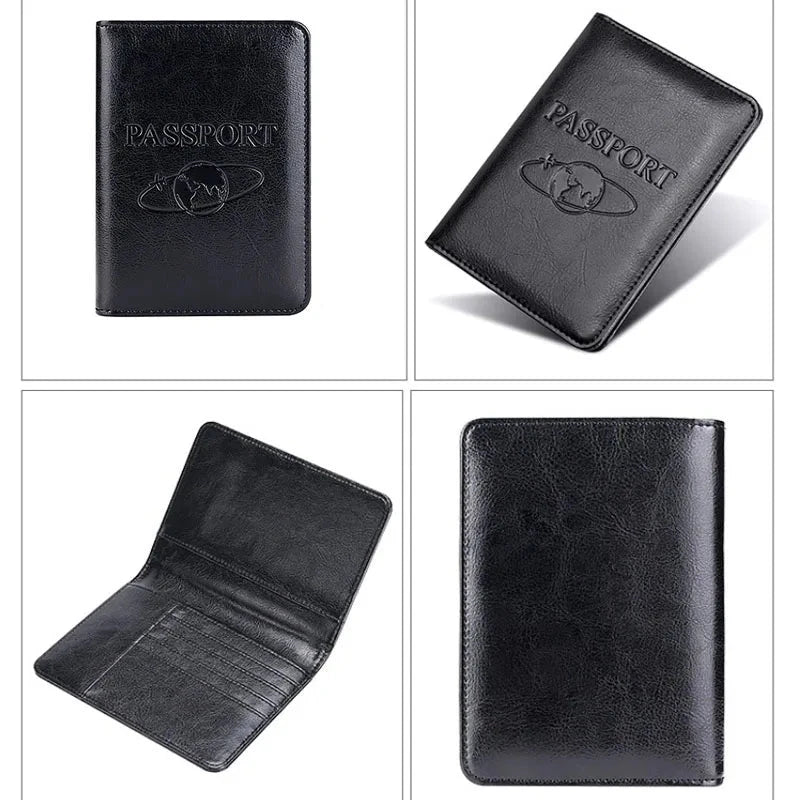 James | Genuine Cowhide Leather Travel Wallet Passport Holder