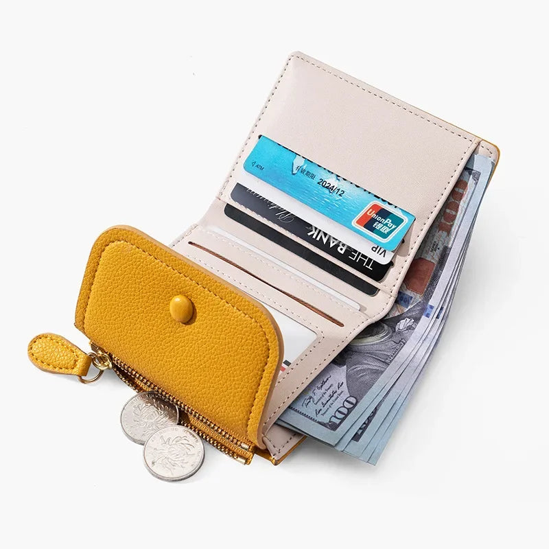 Mia | Short Snap Closure Mini Travel Wallet