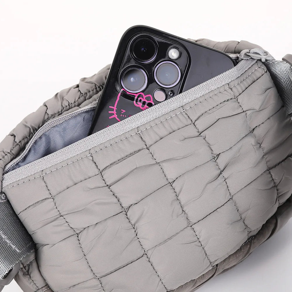 Mila | Quilted Puffer Crossbody Fanny Pack Bum Bag