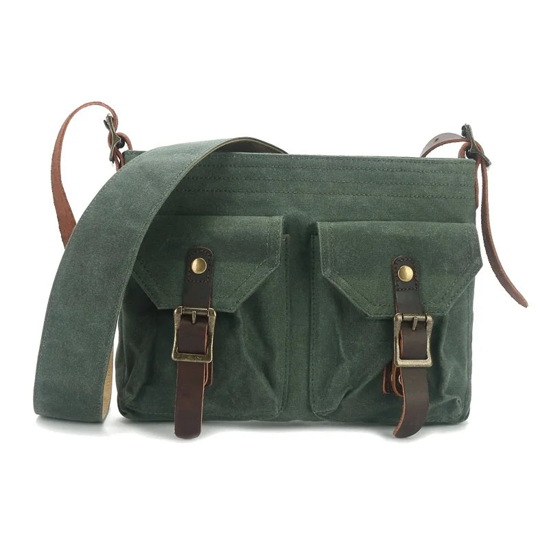 Oliver | Vintage Canvas Crossbody Messenger Bag