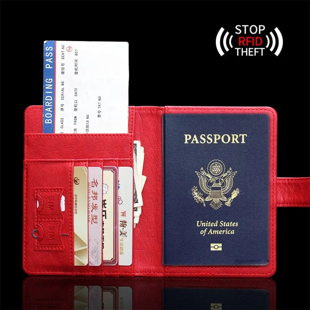 Emma | RFID Leather Passport Holder Travel Wallet