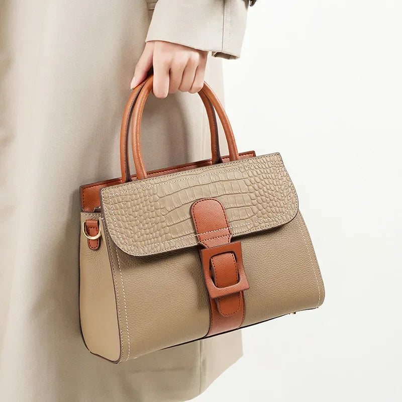 Ella | Elegant Crocodile Pattern Crossbody Handbag