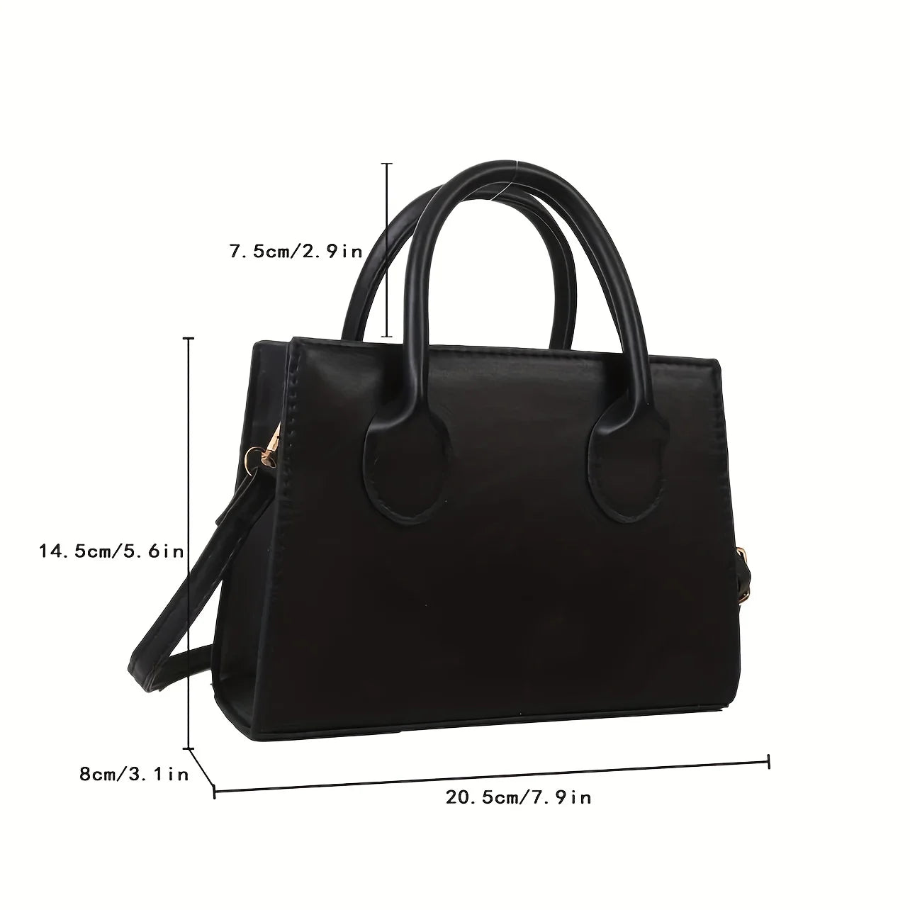 Clara | Women's Minimalist Square Crossbody Leather Handbag