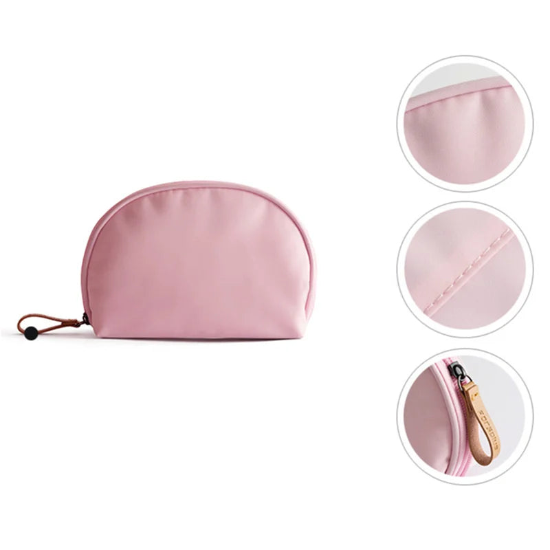 Peyton | Waterproof Half Moon Cosmetic Makeup Bag