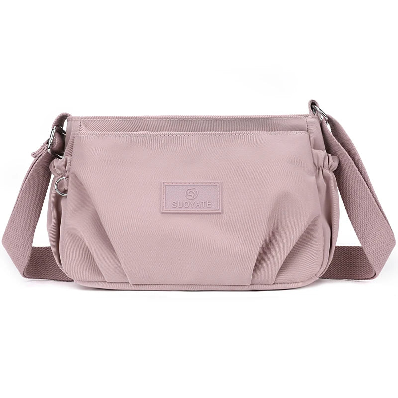 Ava | Nylon Multi-Pocket Crossbody Messenger Bag