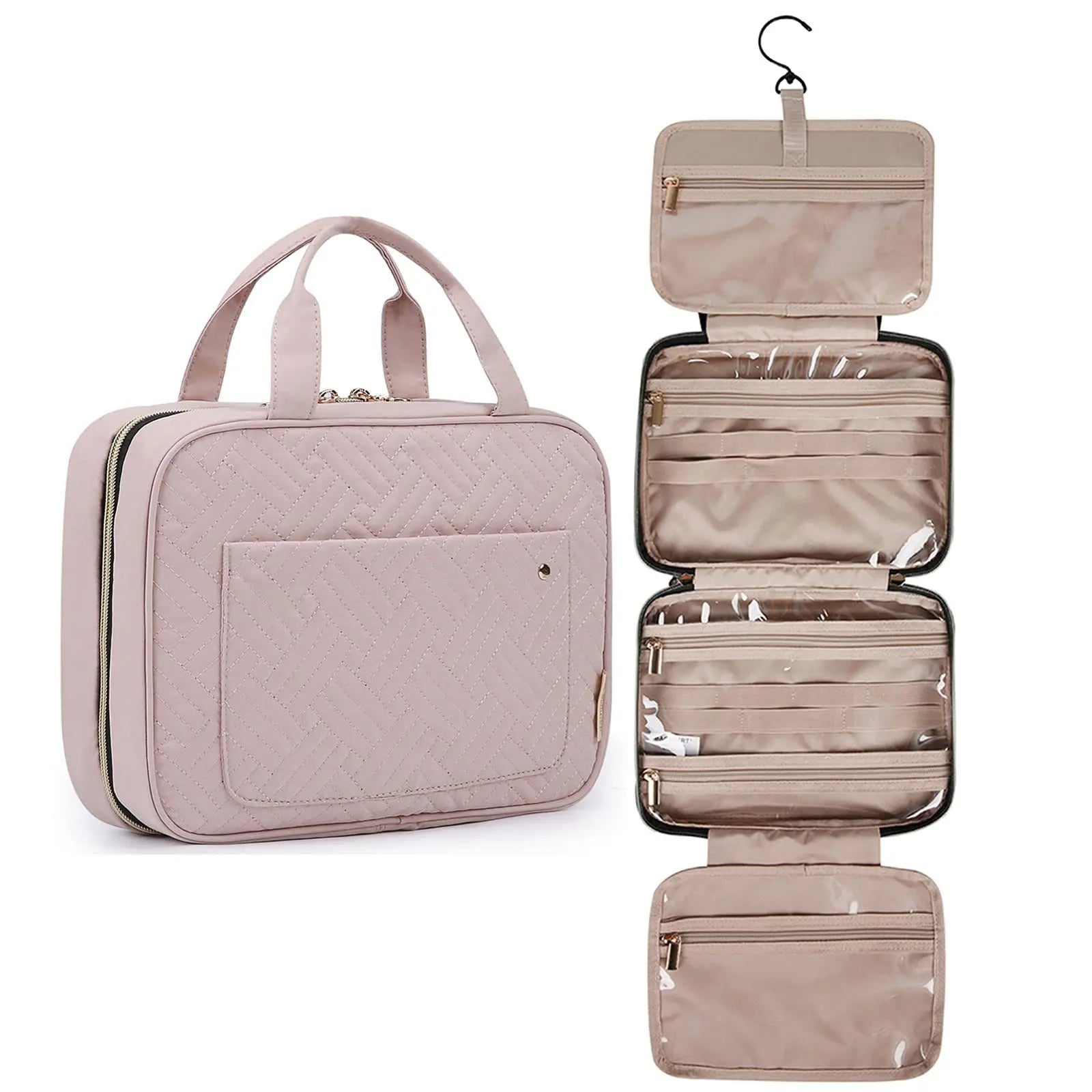 Ella | Water-Resistant Hanging Travel Cosmetic Toiletry Bag