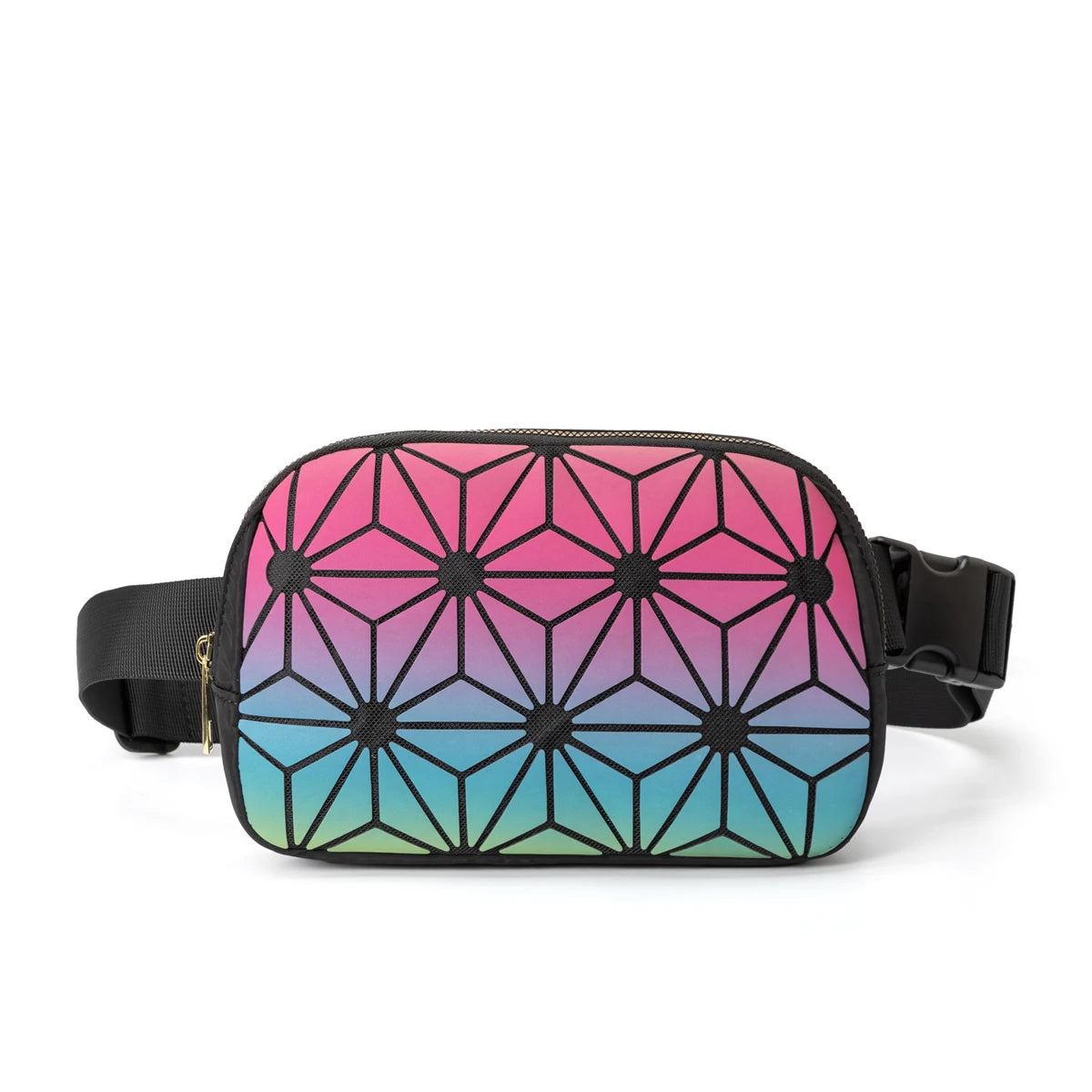 Luna | Holographic Geometric Travel Crossbody Waist Bum Bag