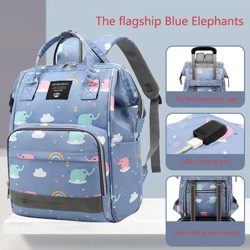 Sophia | Cute Kids Large Travel Nappy Backpack