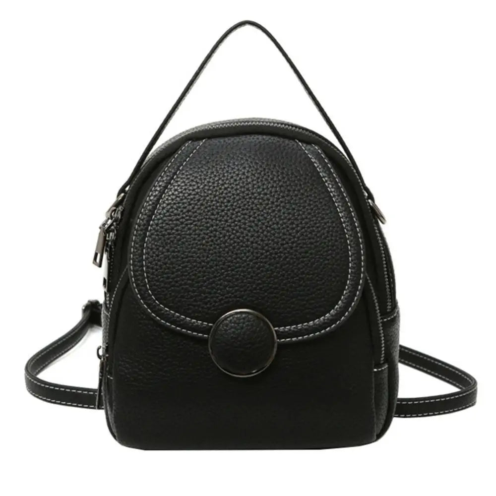 Ava | Mini Flap Leather Crossbody Sling Handbag Backpack with Top Handle