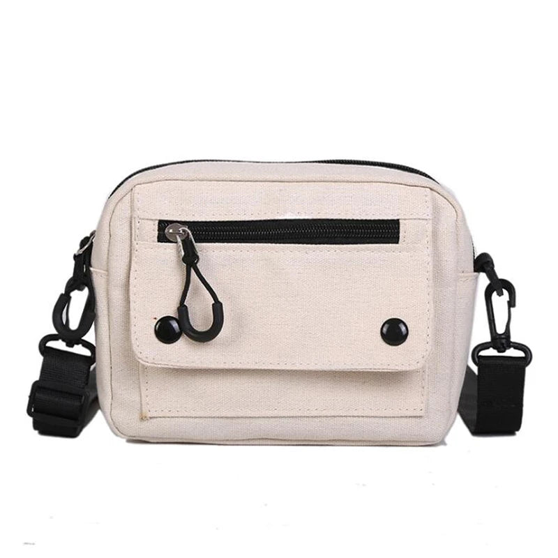 Mila | Small Canvas Crossbody Square Sling Bag