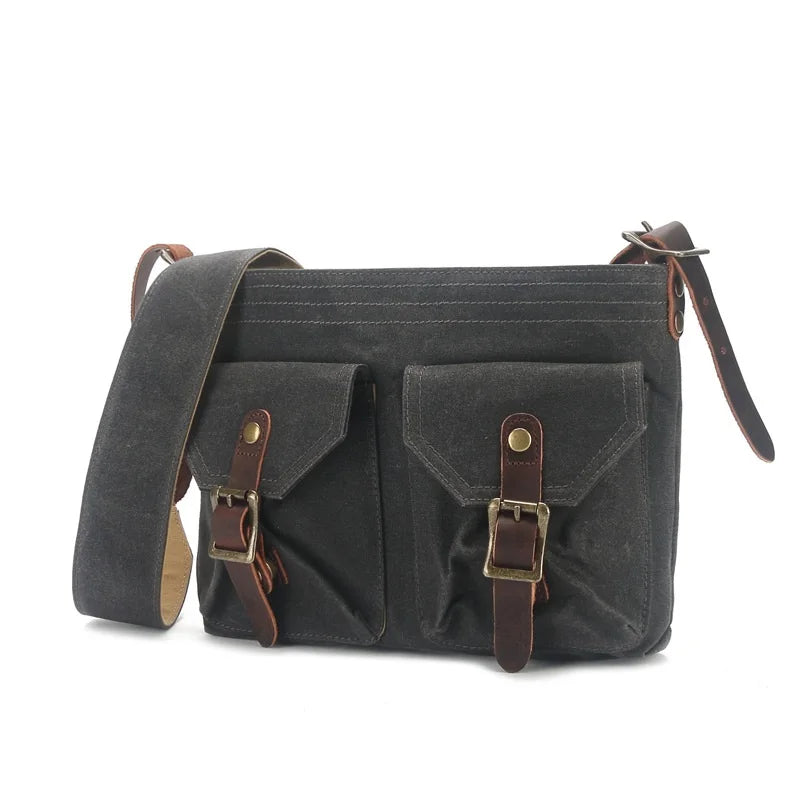 Oliver | Vintage Canvas Crossbody Messenger Bag