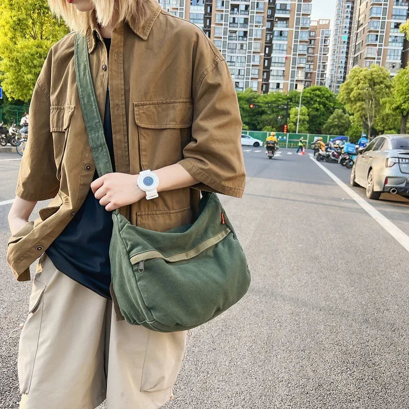 Avery | Canvas Crossbody Messenger Bag