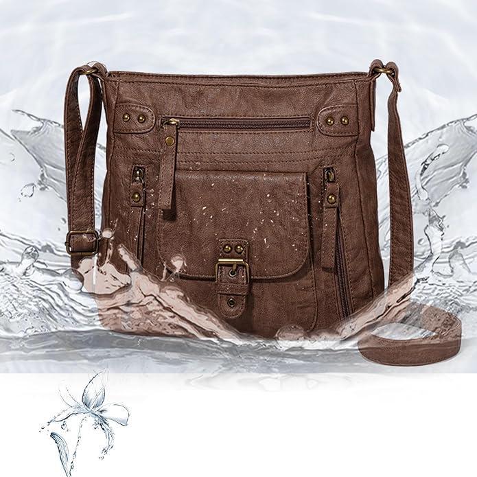 Sienna | Women's Multi-Pocket PU Leather Crossbody Messenger Bag