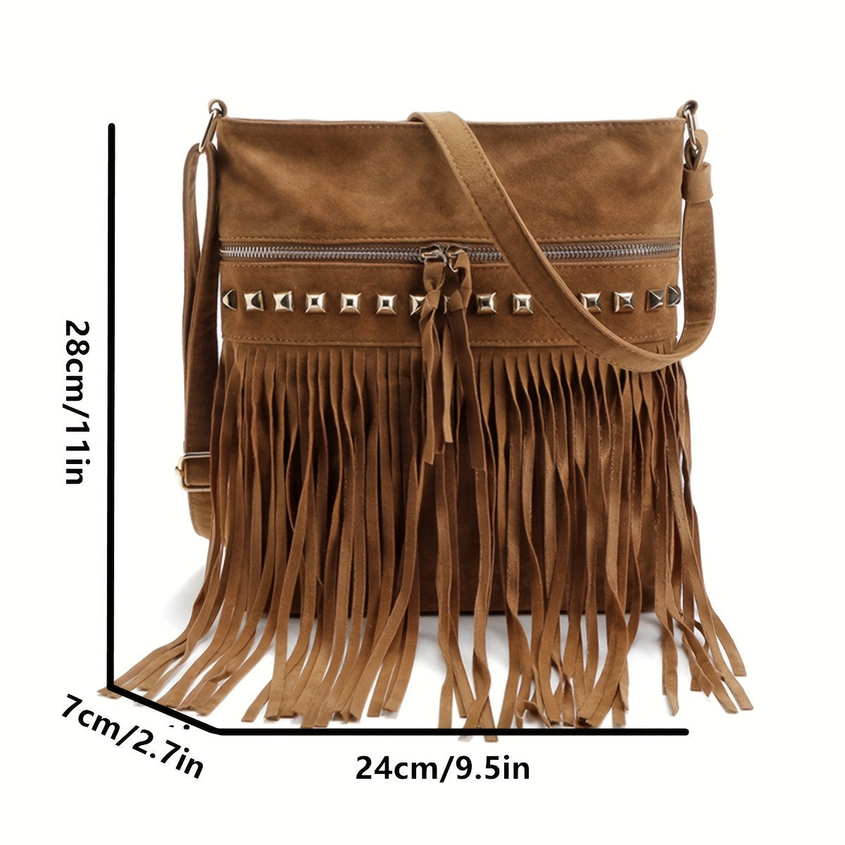 Renata | Vintage Fringe Crossbody Bag