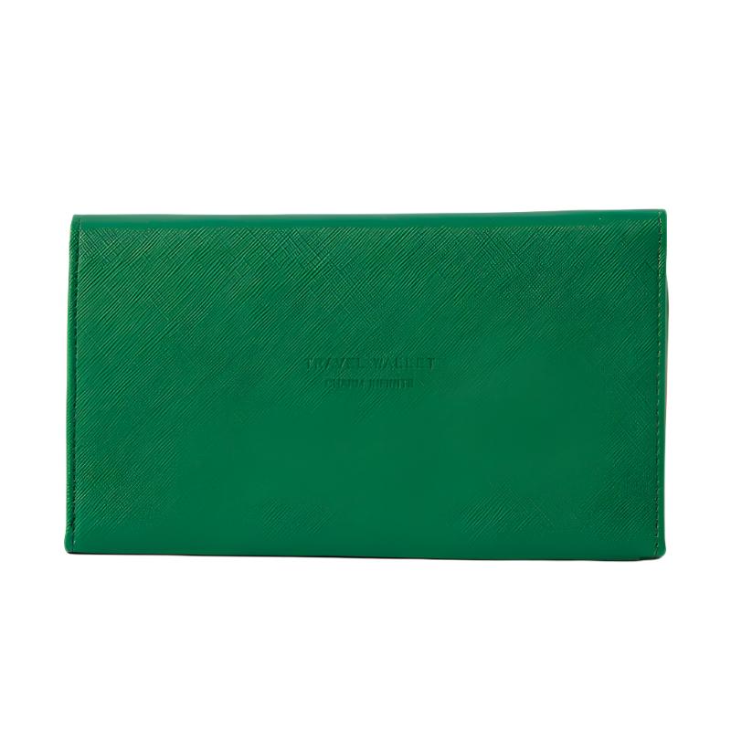 Emma | Green Travel Wallet Passport Holder