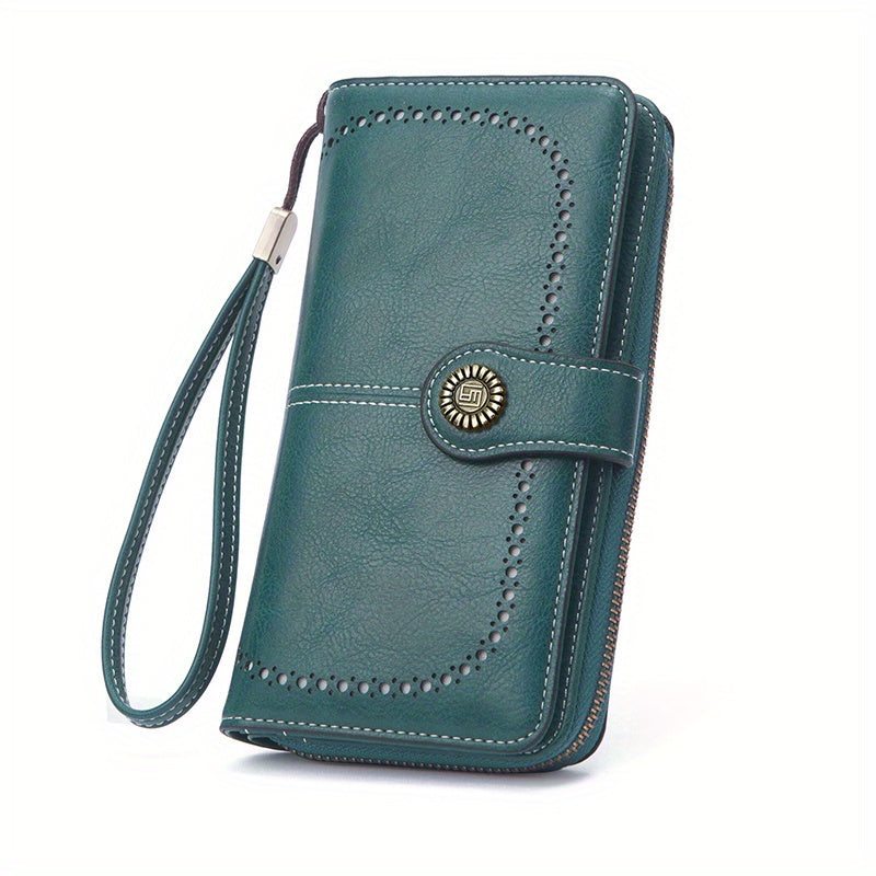 Retro RFID Travel Wallet | Large Capacity