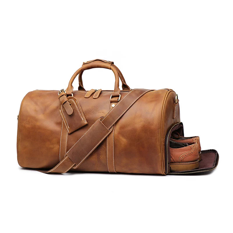 Voyager | Leather Weekend Duffle Bag