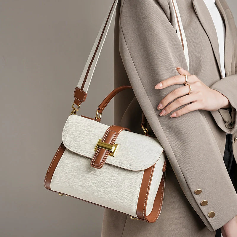 Marianne | Leather Top Handle Crossbody Bag