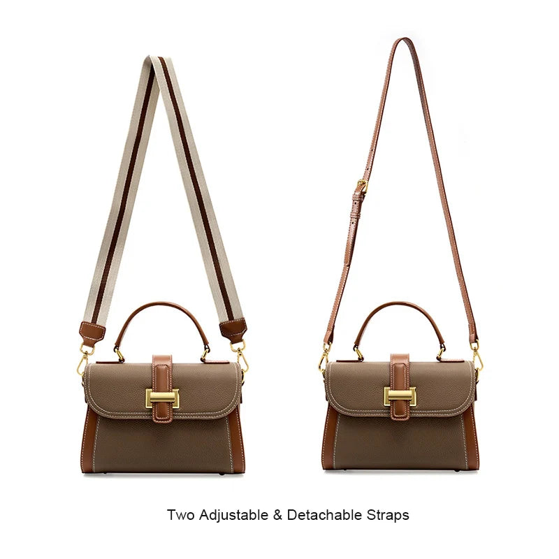 Marianne | Leather Top Handle Crossbody Bag